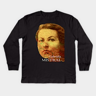 Gabriela Mistral Kids Long Sleeve T-Shirt